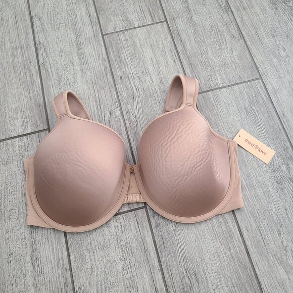 ThirdLove 24/7 Classic T-Shirt Bra Beige Women's Size 40F (NWT) - Picture 4 of 12